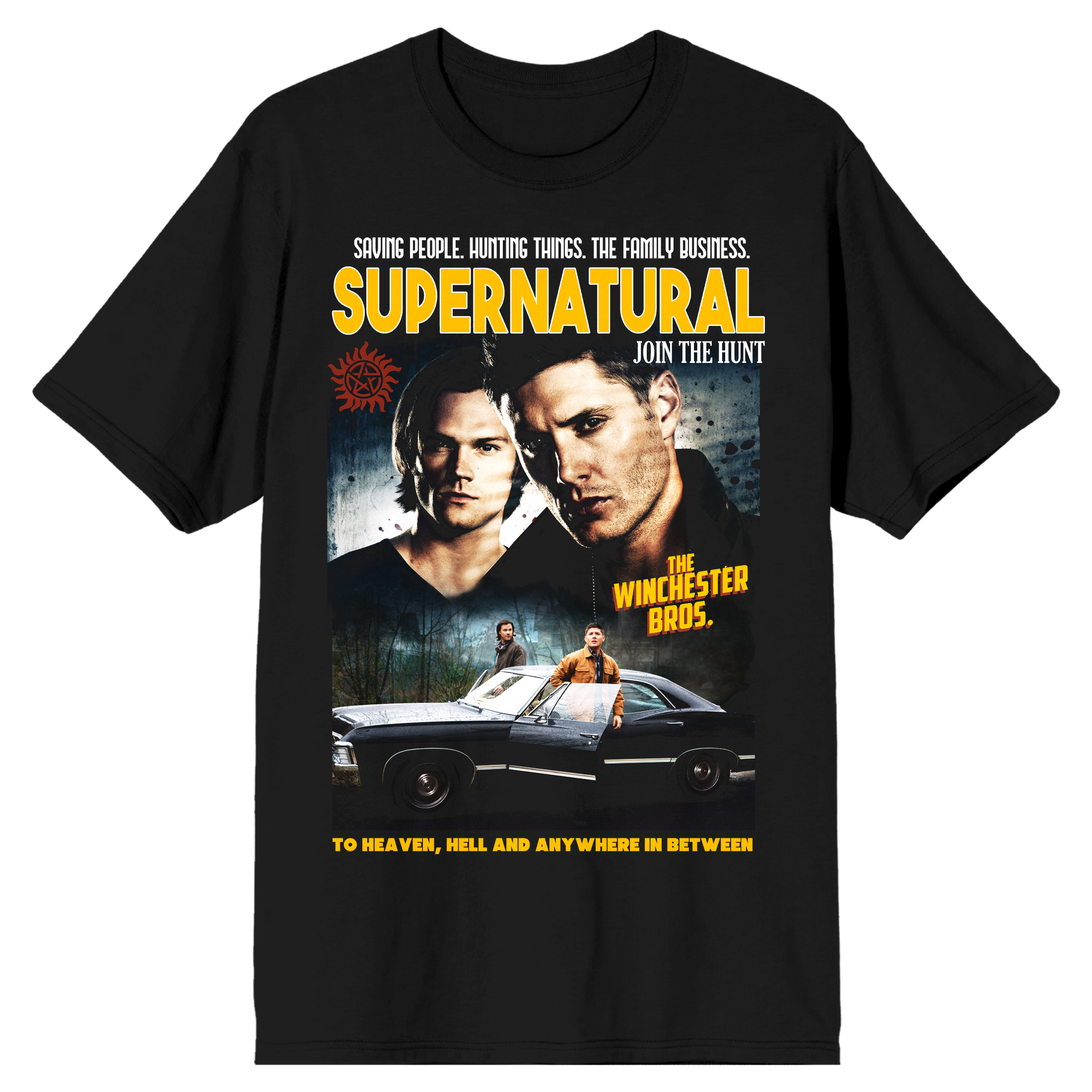 レア 古着 SUPERNATURAL Tシャツ / Lサイズ Supernatural Day Possessed And Obsessed Men's Black T-shirt-XS