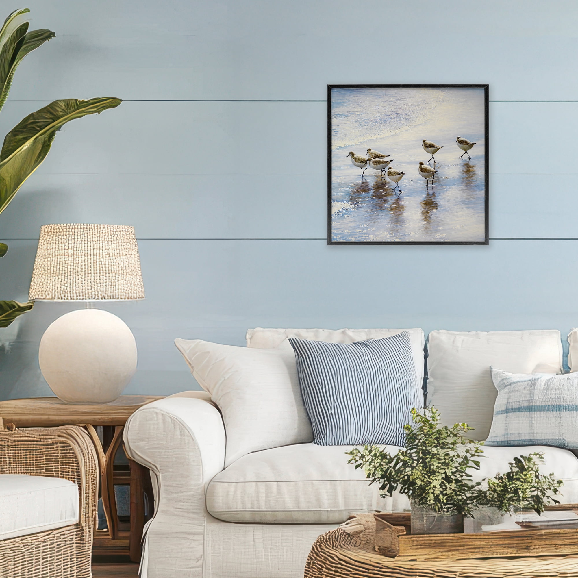 Stupell Industries Sand Dancers on Shore Black Framed Giclee Art, design by Bruce Nawrocke