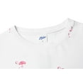thumbnail image 3 of MSLLEN Mens Urban Flamingo Print Round Neck Short Sleeve T ShirtS For Men White, 3 of 5