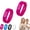 2*Pink, variant on Auralis Wake Band, Gentle Wrist Vibration Combined with Independent Operation, Simple Operation and Versatile Split Timing, Lightweight and Comfortable, Stopwatch Mode, Suitable for Daily Use