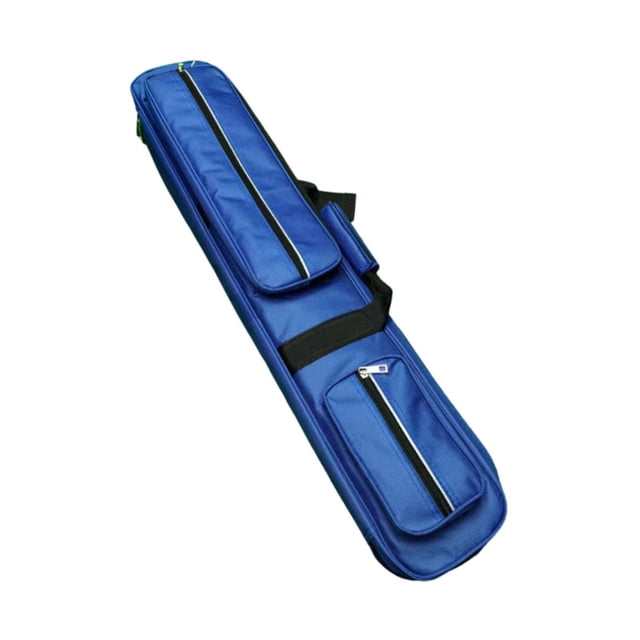 Estuche para tacos de billar, accesorios para billar, con 2 bolsillos con cremallera, bolsa para tacos de billar Azul
