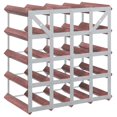 thumbnail image 5 of vidaXL Wine Rack for 20 Bottles Brown Solid Wood Pine, 5 of 5