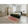 thumbnail image 4 of Ahgly Company Indoor Square Traditional Fire Brick Red Persian Area Rugs, 4' Square, 4 of 6
