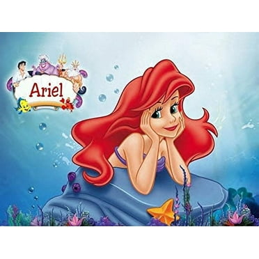 1/4 Sheet Little Mermaid Ariel Edible Frosting Cake Topper*