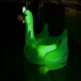 thumbnail image 6 of Swimline Giant Inflatable Transparent LED Light-Up Ride-On Swan Float | 90702, 6 of 6