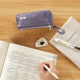 thumbnail image 5 of Pencil Case Large Capacity Pencil Bag Pencil Cases Zipper Portable Pencil Storage Pouch Bagpurple, 5 of 7