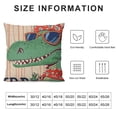 thumbnail image 5 of Qinduosi Pillow Covers Pillow Cover Yellow/Green Pillowcover Soft Double Side Print Sofa Linen Square Throw Pillowcovers, 5 of 5