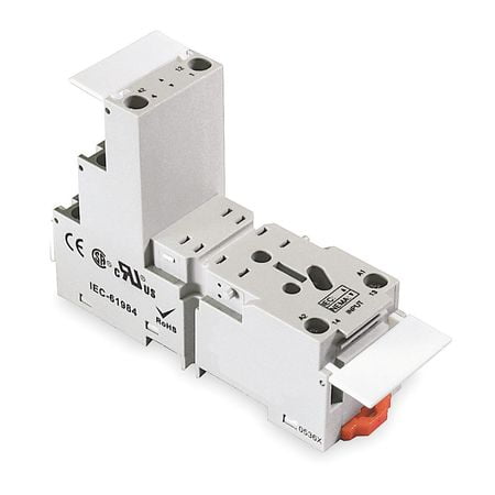 Relay Socket,Elevator,Square,8 Pin,12A DAYTON 1EGR2