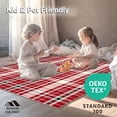 thumbnail image 4 of ODIKA 8'x10' Machine Washable Non-Slip Area Rug, Classic Tartan Plaid Interlocking Heritage Holiday Charm High Traffic Rug, Red, 509333, 4 of 7