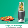 thumbnail image 6 of Personal Blender, Shakes, Smoothies, Food Prep, and Frozen Blending, 24 Ounces, 600 Watt, Gray, 6 of 6