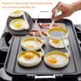 thumbnail image 1 of 4 PCS Egg Rings Non Stick Kitchen Baking Tools Pancake Handles, 1 of 5