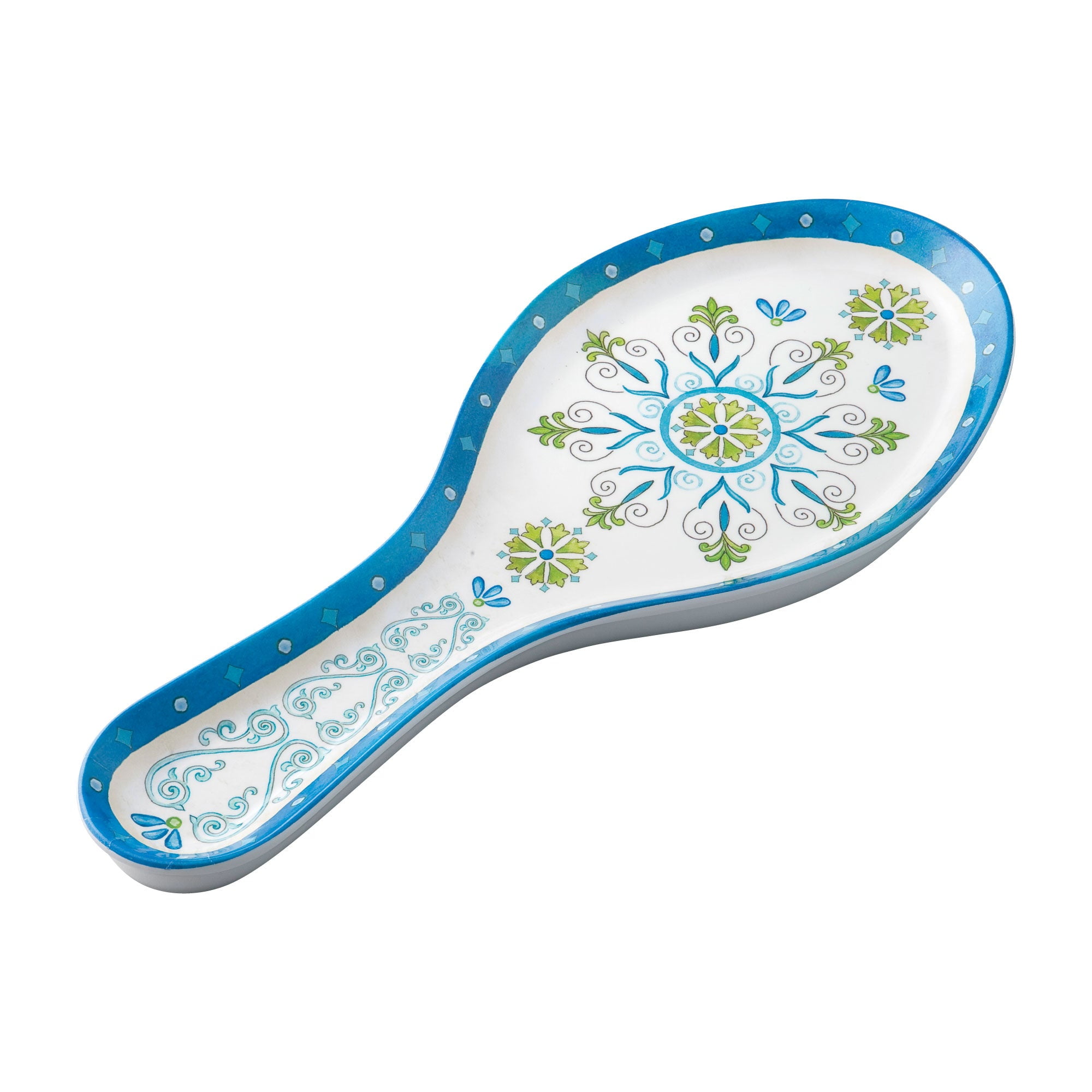 Gourmet Art Melamine Spoon Rest/Spoon Holder (Jewel Medallion