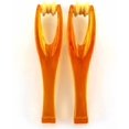 thumbnail image 1 of 2 Pieces Orange Finger Joints Massager Hand Handheld Blood Circulation Tool Stress Relief Plastic Care Relax Double Rubber Roller Massage, 1 of 7