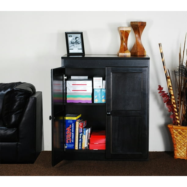 Concepts in Wood Storage 36 inch with 2 Shelves Espresso