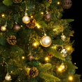 thumbnail image 4 of Árbol de Navidad artificial con bisagras VidaXL con LED de 1,8 m y soporte, 4 of 9