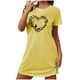 thumbnail image 2 of Camisón corto de talla grande para mujer, camisón de manga corta con estampado de pecho a la moda, camisón para mujer, 2 of 7