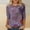 Purple, variant on Ayolanni 3/4 Sleeve Womens Blouses Vintage Holiday Crew Neck Floral Blouse Tunic Plus Size Shirts Tops for Women Black L