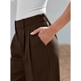 thumbnail image 4 of ZANKLEY Wide Leg Dress Pants Women's High Waisted Dressy Trousers, 4 of 10