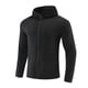 thumbnail image 3 of pstuiky camisetas de manga larga para hombre, Chaqueta deportiva de manga larga con capucha y cremallera para hombre, color liso, con forro polar elástico camisetas de hombre xl, 3 of 4