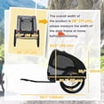 thumbnail image 3 of Aosom Dog Bike Trailer with Hitch Coupler, Wheels for Medium Dogs, Black, 3 of 10