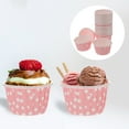 thumbnail image 2 of EeaseMX 50 tazones de postre útiles, tazones de papel para helado y vasos de papel desechables (rosa), 2 of 7
