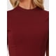 thumbnail image 5 of INSPIRAR CHIC Camisetas Básicas de Cuello Redondo para Mujeres con Mangas Cortas Sólidas Rojas XL, 5 of 6