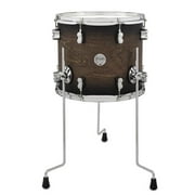 PDP PDCM1214TTSCB 12 x 14 in. Maple Floor Tom Drum, Satin Charcoal Burst with Chrome Hardware