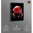 thumbnail image 2 of Red Astronaut Helmet Canvas Modern Astronaut Art By Notoriart, Black Frame, 16" x 24", 2 of 7