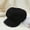 black, variant on SikaFu Internet Celebrity New Breda Hat Retro Octagon Autumn Winter Hat Clothing With Pure Color Peaked Cap