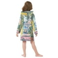 thumbnail image 7 of FORMRS Niños Bathrobe Unisex Hooded Robe Soft Plush Pajamas Sleepwear, Size 4-6T, Ocean Boat, 7 of 7