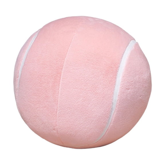 Holloyiver Tennis Ball Plush, 7.8 Inch Round Tennis Ball Pillow Fluffy Tennisball Throw Pillow Stuffed Plushies Sport Theme Gifts for Couch Sofa Bedroom Bed Decorations