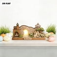 thumbnail image 5 of YingYouFu Empty Tomb Easter Scene and Cross Decoration He Is Risen Tabletop Decor Religious Wooden Signs Jesus Cross Table Centerpieces for Religious Home Mantels Tabletop Christian Gifts, 5 of 9