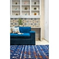 thumbnail image 2 of Furnish My Place Moroccan Style Runner Rug - 2 ft. x 8 ft., Navy, Rug with Transitional Design, 2 of 12