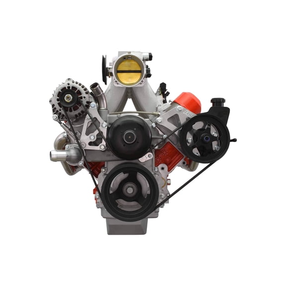 ICT Billet LS Truck Power Steering Pump - Turnbuckle Alternator Relocation Bracket Kit LSX 5.3L 6.0L LS1 LM7 LR4 LQ4 LS6 L59 LQ9 LM4 L33 LS2 LH6 L92 L76 LY2 LY5 LY6 LC9 LFA LH8 LMG LS3 551396LS0-3