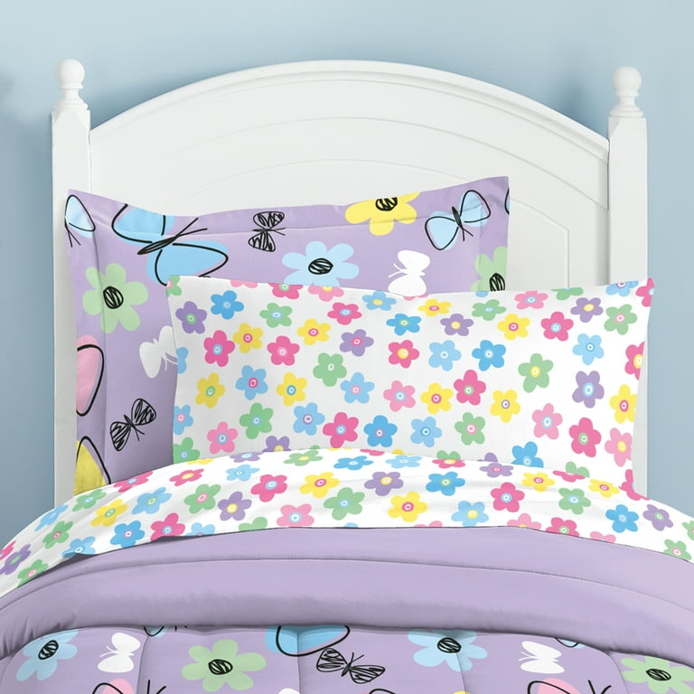 Lavender Vibrant Butterfly Small Pillow