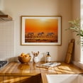 thumbnail image 3 of Zebras on the savannah - Photography Wildlife Sunset Desert Animal Nature Scenic Oak Framed Wall Art Print 5 x 7 inches, 3 of 6