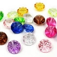 thumbnail image 2 of FRCOLOR Coat Button 50pcs Clear Crystal Button Adorable Shirt Button Simple Sweater Fasteners Delicate Sewing Buttons Coat Button Accessory for Man Woman Baby DIY (Yellow),0.47"X0.47"X0.39", 2 of 5