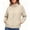 Beige, variant on Women's Long-sleeved Windbreaker Baeitkot Women's Solid Color Zippered Long-sleeved Windbreaker with Pockets Beige XL