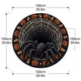 thumbnail image 4 of MInHoues 3D Optical Illusion Round Halloween Rug 40 Inch, Giant Spider Web Hole Circular Floor Mat, Non Slip Spooky Area Rug for Indoor Living Room Entryway Halloween Home Party Decor, 4 of 8