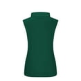 thumbnail image 3 of Ajshakl Green Turtleneck Leisure Crop Tops for Women, Top Tee Fit Slim Blouse Shirt Sleeveless Solid Blouse Features:, 3 of 6