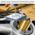 thumbnail image 6 of Uxcell M4 x 0.7 Left Hand Thread Milling Tap and Round Die and 3.3mm Drill Bit Set, 6 of 7