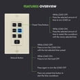 thumbnail image 2 of TOPGREENER 4-Hour No Neutral Wire Countdown Timer Switch, 5-10-30-60 Min 1-2-4 Hour Settings, for Fans and Lights, 120VAC 60Hz, 1/2HP, 150W LED, UL Listed, TGT06-4H-JT-LA, Light Almond, 2 of 5