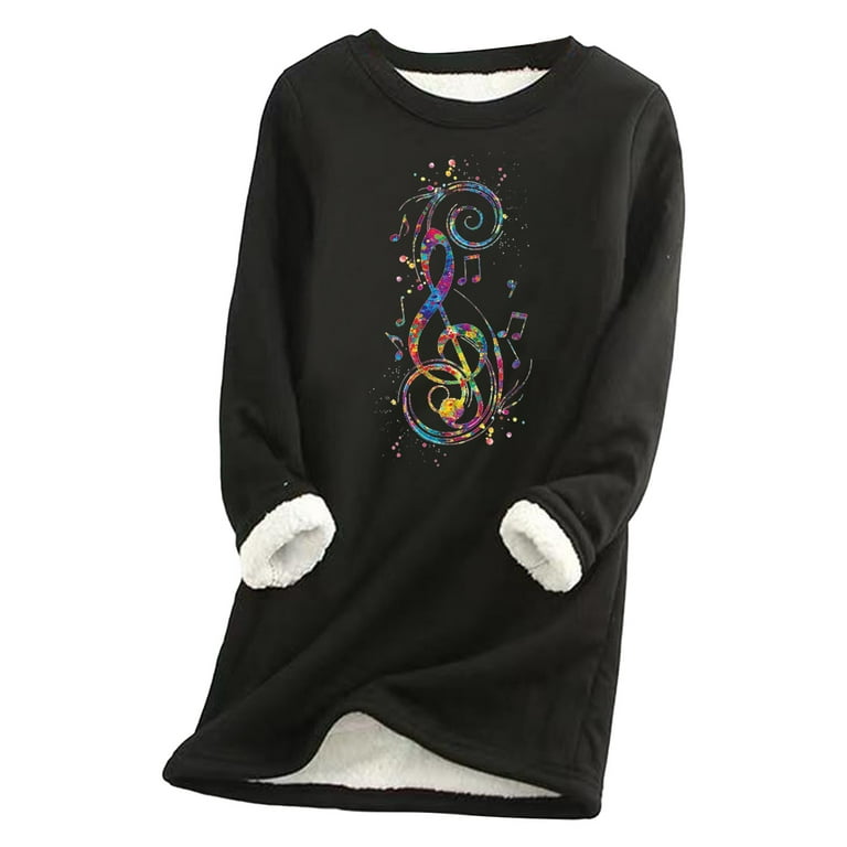 Aayomet Hoodies For Women Plus Size Women's Crewneck Long Sleeve