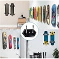 thumbnail image 2 of Paquete de 3 soportes de pared para patinetas, colgadores para patinetas para exhibición y almacenamiento de tablas de skate., 2 of 5