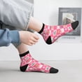 thumbnail image 2 of Naloa Pink Christmas Cheer Ankle Socks for Women Non Slip Socks No Show Socks Classic Low Cut Casual Socks Casual Socks, 2 of 7
