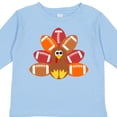 thumbnail image 4 of Inktastic Thanksgiving Cute Football Turkey Boys or Girls Long Sleeve Toddler T-Shirt, 4 of 5