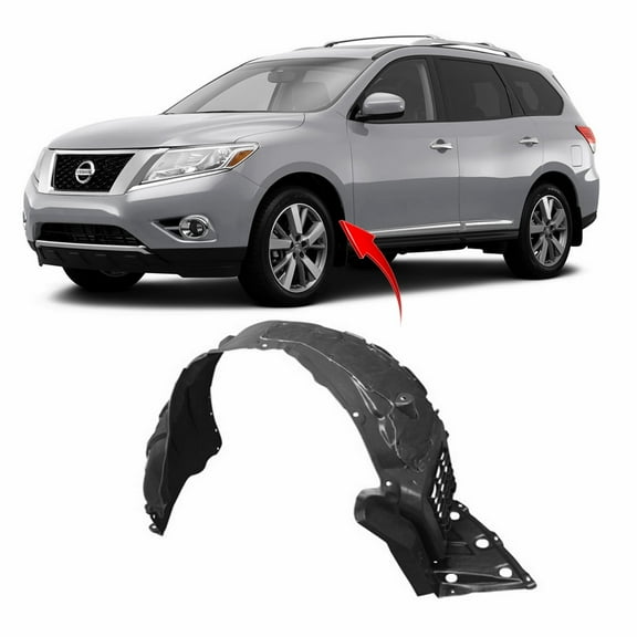 DCP Front Left Driver Side Fender Liner For 2013-2014 Nissan Pathfinder NI1248160