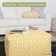 thumbnail image 4 of Majestic Home 85907237059 Charlie Beige Metallic Ottoman - 27 x 27 x 17 in., 4 of 6