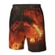 thumbnail image 4 of Fotbe Fiery Dragons Castle Attack Trajes de Baño Estampados para Hombre, Shorts de Verano de Secado Rápido, Ropa de Playa, Bañadores-XX-Large, 4 of 6