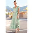 thumbnail image 2 of LASCANA Women's Flutter Sleeve Maxi Dress Bow, 2 of 5